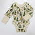 Organic Cotton Long Sleeve Baby Bodysuit, Arbor Organic Earthy Clothing