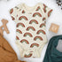Organic Cotton Short Sleeve Baby Bodysuit, August Organic Earthy Clothing