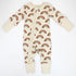 Organic Cotton Baby Pajamas 2-Way Zip Front Zipper Sleeper, August Organic Earthy Clothing
