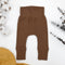 Organic Cotton High Waist Baby Pants, Bark Organic Earthy Clothing