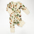 Organic Cotton Baby Pajamas 2-Way Zip Front Zipper Sleeper, Basil