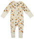 Organic Cotton Baby Pajamas 2-Way Zip Front Zipper Sleeper, Cinnamon Organic Earthy Clothing
