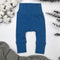 Organic Cotton High Waist Baby Pants, Bermuda Blue Organic Earthy Clothing