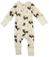Organic Cotton Baby Pajamas 2-Way Zip Front Zipper Sleeper, Jack Organic Earthy Clothing