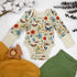 Organic Cotton Long Sleeve Baby Bodysuit, Blossom Organic Earthy Clothing