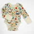 Organic Cotton Long Sleeve Baby Bodysuit, Blossom Organic Earthy Clothing