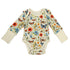 Organic Cotton Long Sleeve Baby Bodysuit, Blossom Organic Earthy Clothing