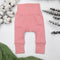 Organic Cotton High Waist Baby Pants, Blush Organic Earthy Clothing