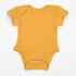 Organic Cotton Short Sleeve Baby Bodysuit, Butterscotch Organic Earthy Clothing