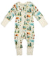 Organic Cotton Baby Pajamas 2-Way Zip Front Zipper Sleeper, North Organic Earthy Clothing