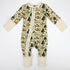 Organic Cotton Baby Pajamas 2-Way Zip Front Zipper Sleeper, Caraway Organic Earthy Clothing