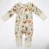 Organic Cotton Baby Pajamas 2-Way Zip Front Zipper Sleeper, Chicory Organic Earthy Clothing