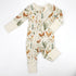 Organic Cotton Baby Pajamas 2-Way Zip Front Zipper Sleeper, Chicory Organic Earthy Clothing