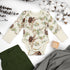 Organic Cotton Long Sleeve Baby Bodysuit, Cleo Organic Earthy Clothing