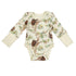 Organic Cotton Long Sleeve Baby Bodysuit, Cleo Organic Earthy Clothing
