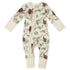 Organic Cotton Baby Pajamas 2-Way Zip Front Zipper Sleeper, Cleo Organic Earthy Clothing
