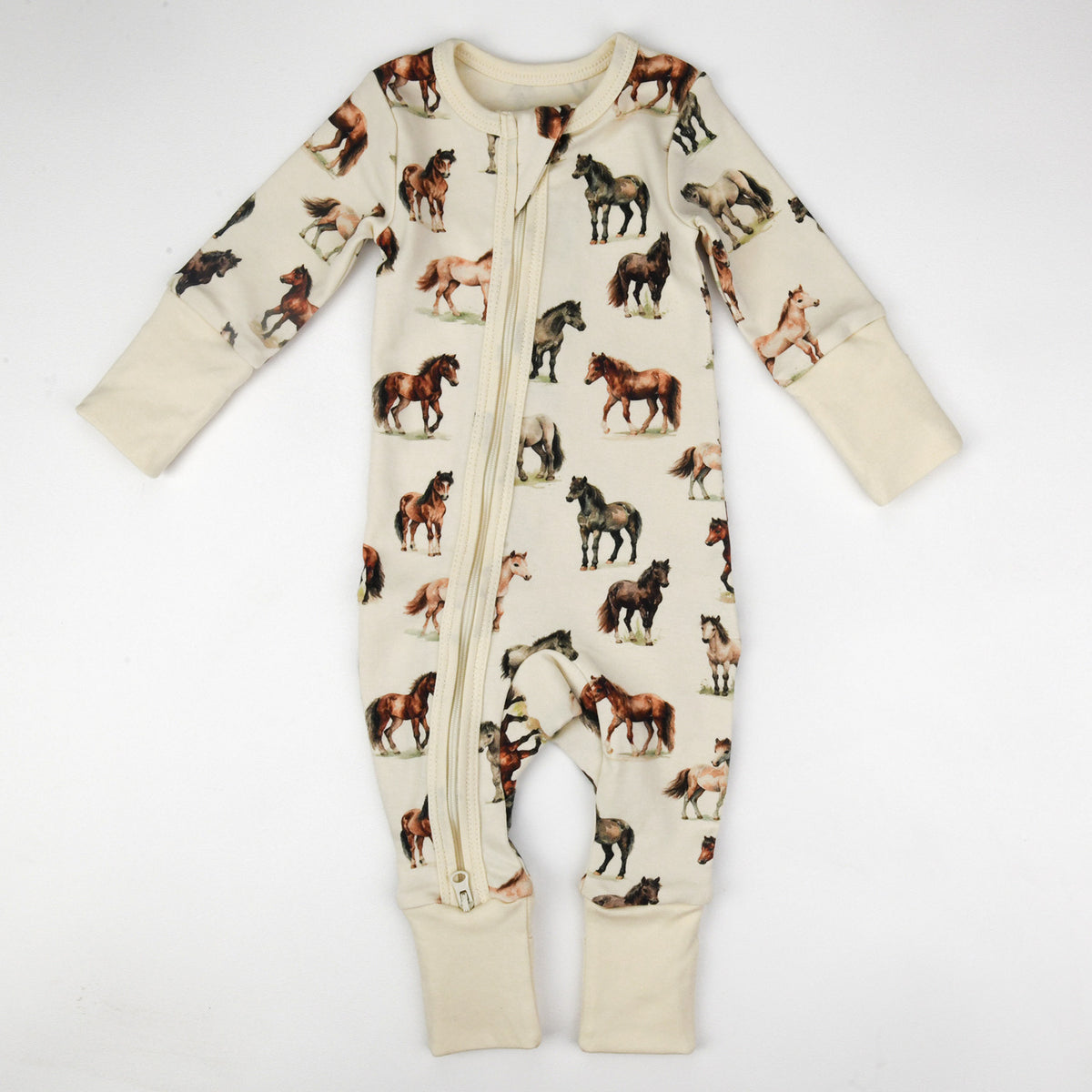 Earthy Baby Pajamas 2-Way Zip Front Zipper Sleeper - Marin