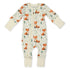 Organic Cotton Baby Pajamas 2-Way Zip Front Zipper Sleeper, Copper Organic Earthy Clothing