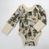 Organic Cotton Long Sleeve Baby Bodysuit, Crispin Organic Earthy Clothing