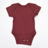 Organic Cotton Short Sleeve Baby Bodysuit, Currant Organic Earthy Clothing