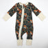 Organic Cotton Baby Pajamas 2-Way Zip Front Zipper Sleeper, Ebony Organic Earthy Clothing