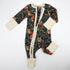 Organic Cotton Baby Pajamas 2-Way Zip Front Zipper Sleeper, Ebony Organic Earthy Clothing