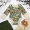 Organic Cotton Long Sleeve Baby Bodysuit, Elodie Organic Earthy Clothing