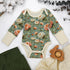 Organic Cotton Long Sleeve Baby Bodysuit, Elodie Organic Earthy Clothing