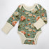 Organic Cotton Long Sleeve Baby Bodysuit, Elodie Organic Earthy Clothing