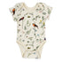Organic Cotton Short Sleeve Baby Bodysuit, Finch Organic Earthy Clothing