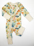 Organic Cotton Baby Pajamas 2-Way Zip Front Zipper Sleeper, Pisces Organic Earthy Clothing