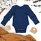 Organic Cotton Long Sleeve Baby Bodysuit, Glacier Organic Earthy Clothing