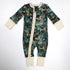 Organic Cotton Baby Pajamas 2-Way Zip Front Zipper Sleeper, Harbor Organic Earthy Clothing