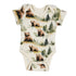 Organic Cotton Short Sleeve Baby Bodysuit, Hemlock