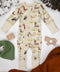 Organic Cotton Baby Pajamas 2-Way Zip Front Zipper Sleeper, Kelby Organic Earthy Clothing