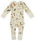 Organic Cotton Baby Pajamas 2-Way Zip Front Zipper Sleeper, Kelby Organic Earthy Clothing