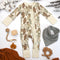 Organic Cotton Baby Pajamas 2-Way Zip Front Zipper Sleeper, Hugo Organic Earthy Clothing