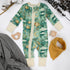Organic Cotton Baby Pajamas 2-Way Zip Front Zipper Sleeper, Indy Organic Earthy Clothing
