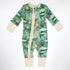 Organic Cotton Baby Pajamas 2-Way Zip Front Zipper Sleeper, Indy Organic Earthy Clothing
