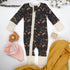 Organic Cotton Baby Pajamas 2-Way Zip Front Zipper Sleeper, Isabelle Organic Earthy Clothing