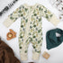 Organic Cotton Baby Pajamas 2-Way Zip Front Zipper Sleeper, Ivy
