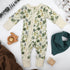 Organic Cotton Baby Pajamas 2-Way Zip Front Zipper Sleeper, Ivy Organic Earthy Clothing