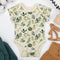 Organic Cotton Short Sleeve Baby Bodysuit, Ivy Organic Earthy Clothing