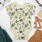 Organic Cotton Short Sleeve Baby Bodysuit, Ivy