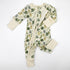 Organic Cotton Baby Pajamas 2-Way Zip Front Zipper Sleeper, Ivy