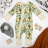 Organic Cotton Baby Pajamas 2-Way Zip Front Zipper Sleeper, Kestrel Organic Earthy Clothing