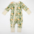 Organic Cotton Baby Pajamas 2-Way Zip Front Zipper Sleeper, Kestrel Organic Earthy Clothing