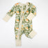 Organic Cotton Baby Pajamas 2-Way Zip Front Zipper Sleeper, Kestrel Organic Earthy Clothing