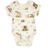 Organic Cotton Short Sleeve Baby Bodysuit, Linden Organic Earthy Clothing