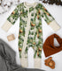 Organic Cotton Baby Pajamas 2-Way Zip Front Zipper Sleeper, Oliver Organic Earthy Clothing